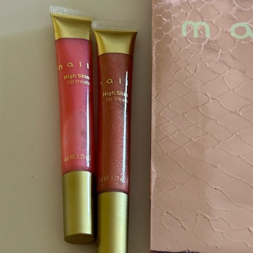 Mally Beauty High Shine Lip Treats (LOT OF 2 LIP TREATS + Gift Bag)  BRAND NEW
